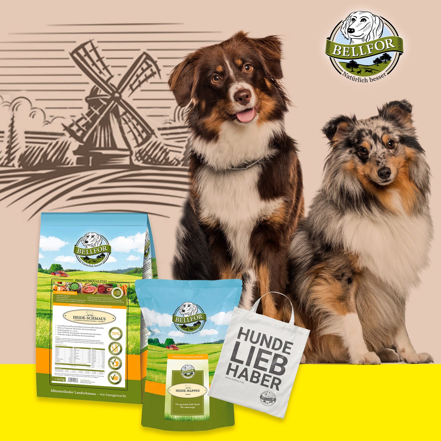 Australian Shepherd Futter Set von Bellfor