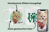 Personalisierter Kaffeetasse mit deinem Hund und seinem Namen!