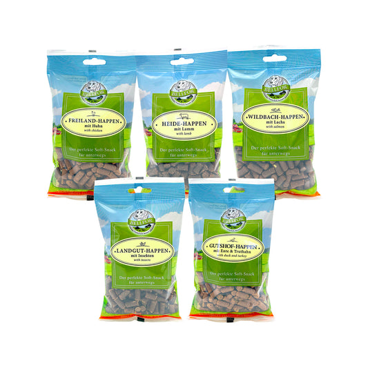 Mix 5 Soft-snacks für Hunde von Bellfor Hundefutter