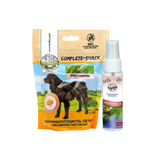 ZEComplete Set für Hunde - ZEComplete Soft-Happen 150 g + ZEComplete Spray 100 ml von Bellfor Hundefutter