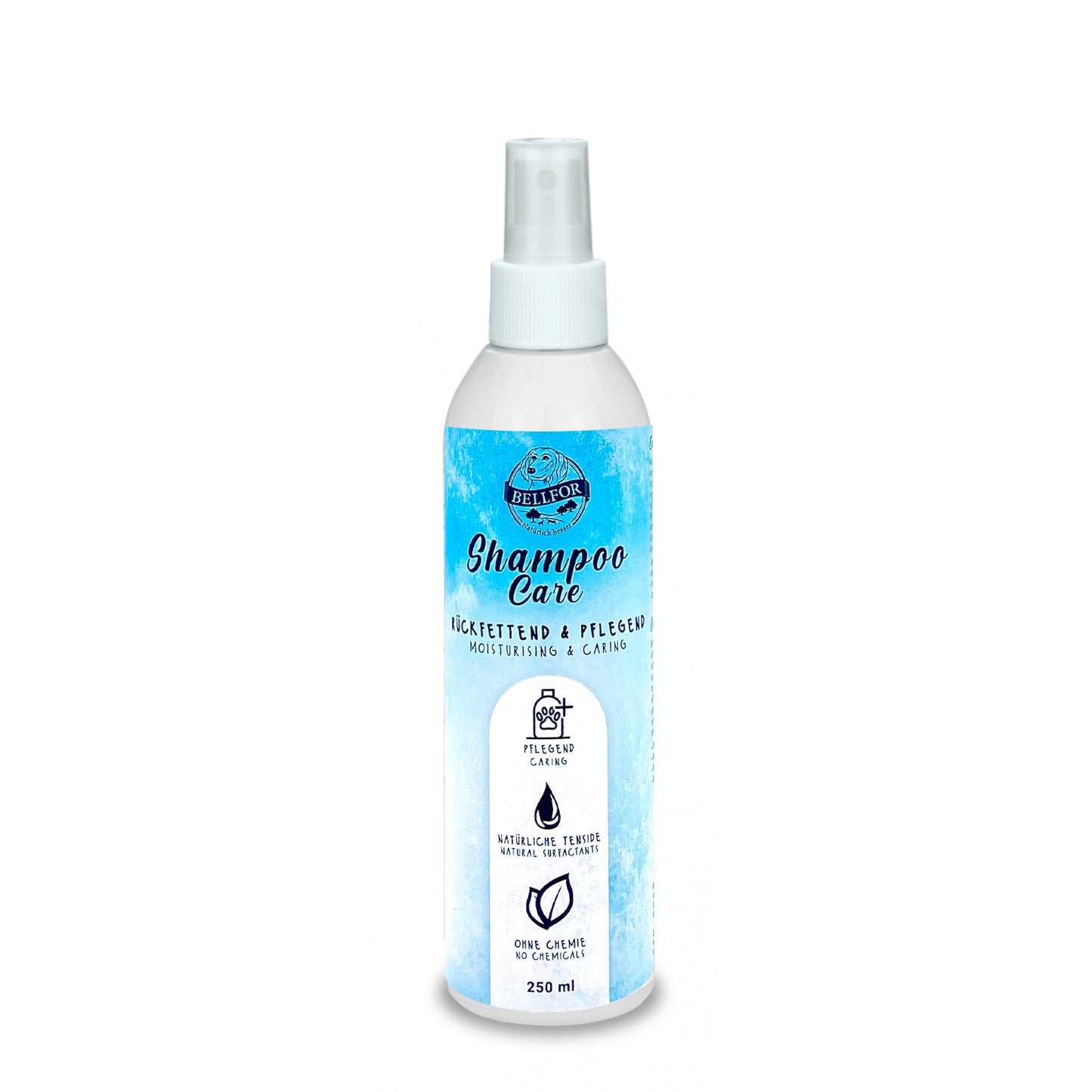 Fellpflege für Hunde - Hundeshampoo Care - Rückfettend und Pflegend von Bellfor Hundefutter - 250ml