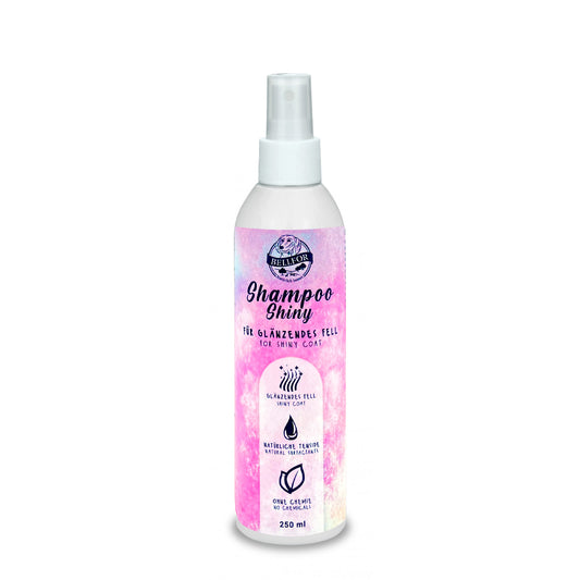 Fellpflege für Hunde - Hundeshampoo Shiny für glänzendes Fell von Bellfor Hundefutter - 250ml